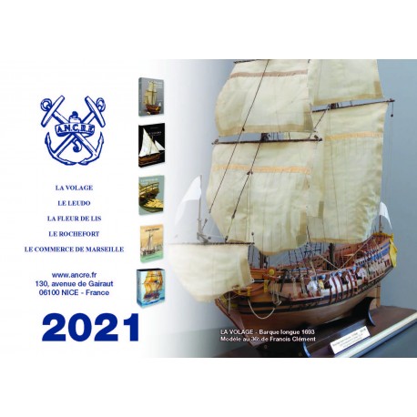CALENDRIER mural ANCRE 2021