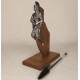 Decorative painted resin figurehead 
